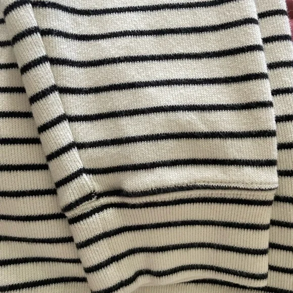 Polo by Ralph Lauren Men's Zip-Up Sweater - Cream and Black Stripes - Picture 7 of 7